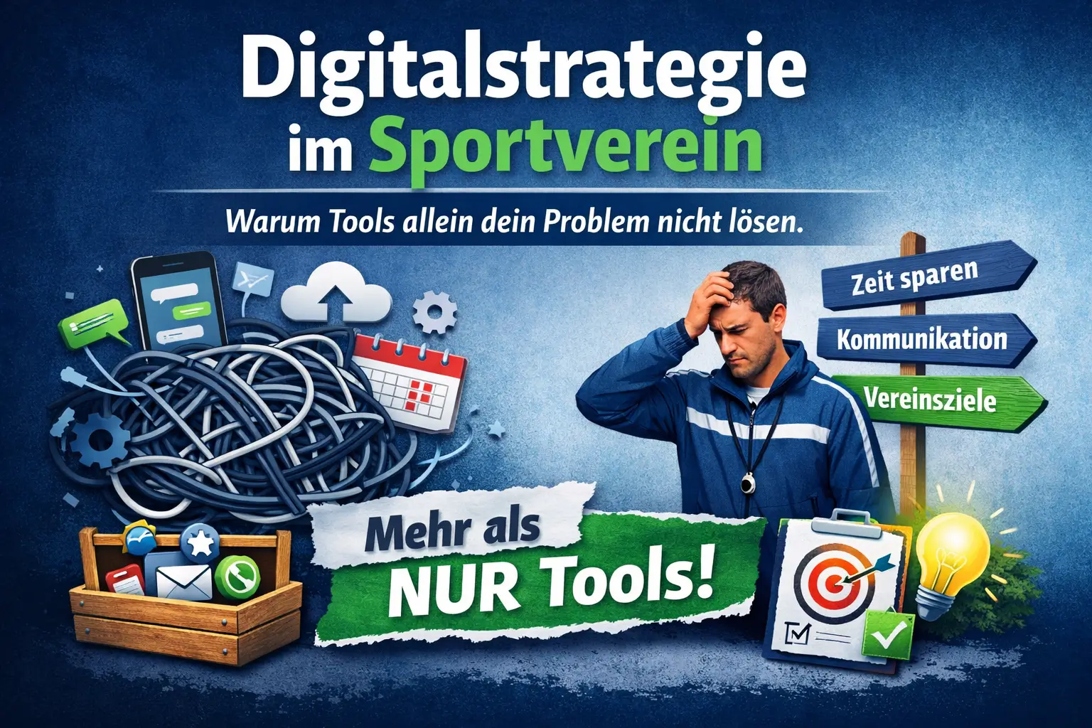 Mehr über den Artikel erfahren Strategie zur Digitalisierung im Sportverein: Warum Tools allein dein Problem nicht lösen